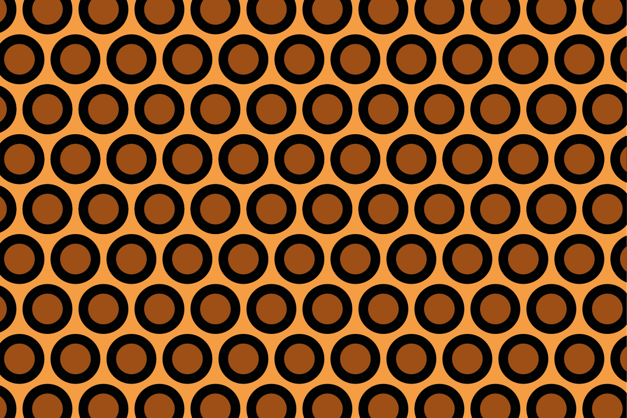 Tischset modern mit kreisförmigem muster - TenStickers