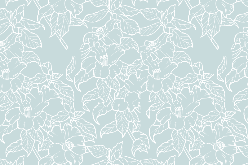 Tischset textur mit floralem druckdesign - TenStickers