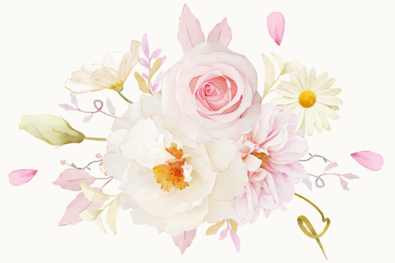 Tischsets originell blumenarrangement freude - TenStickers