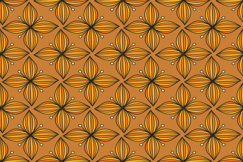 Tischsets originell mit floral-geometrischem muster - TenStickers