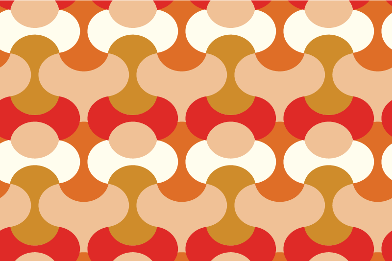 Tischset modern mit lebhaften geometrischen motiven - TenStickers