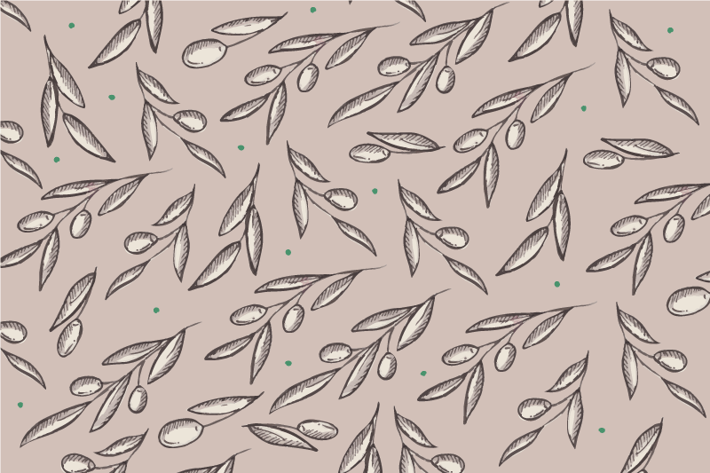 Tischset textur elegantes blattkonzept - TenStickers