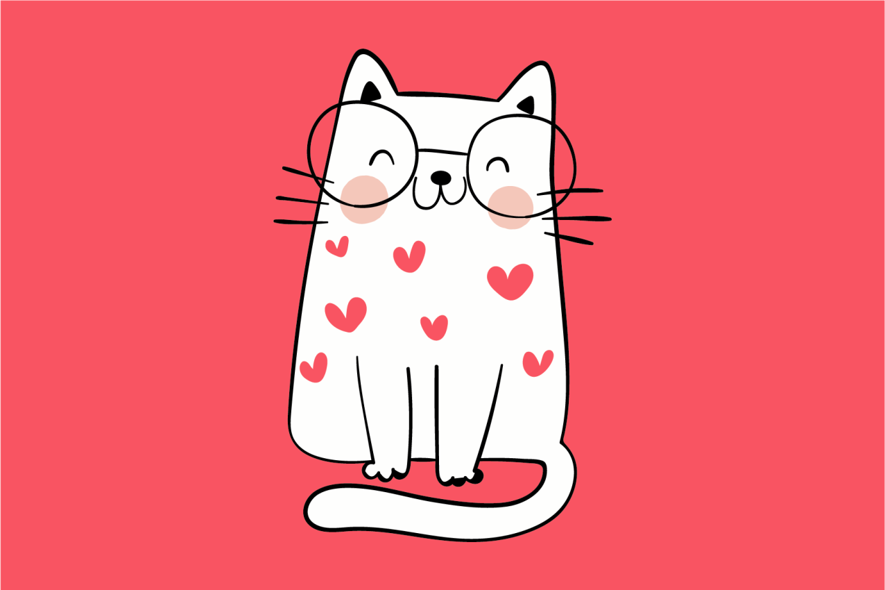 Tischset kinder mit niedlichem katzenmotiv - TenStickers