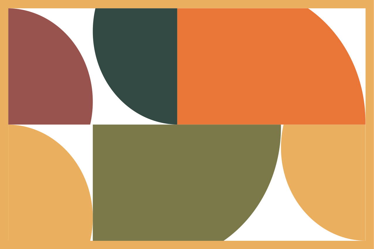 Tischset modern mit stilvollen geometrischen formen - TenStickers