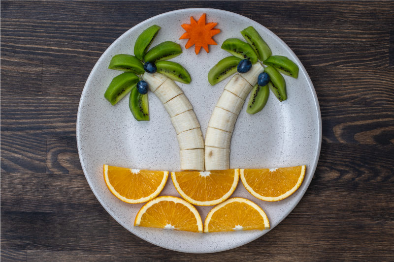 Tischsets originell tropisches obstarrangement - TenStickers