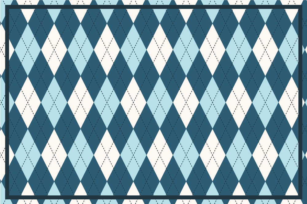 Tischset modern im harlekinmuster stil - TenStickers
