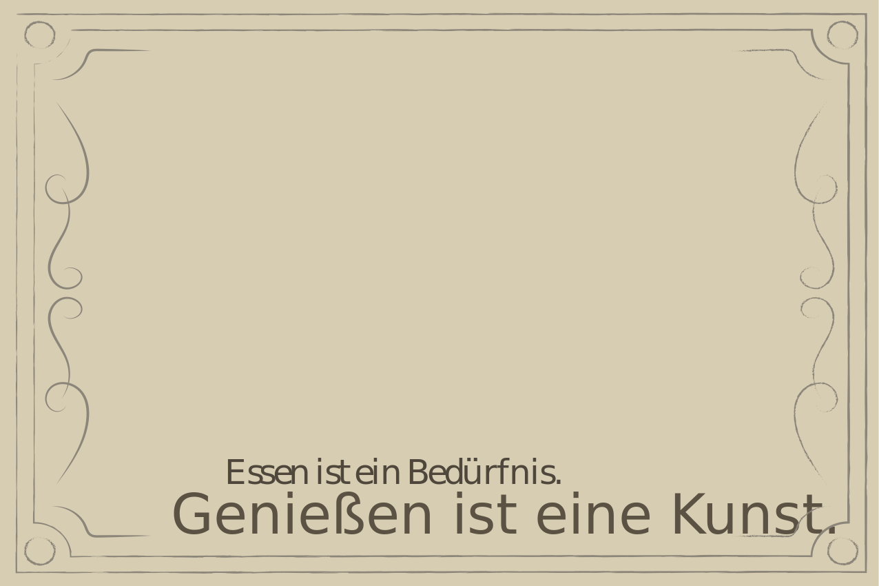 Tischset Text Essen und kunst2 - TenStickers