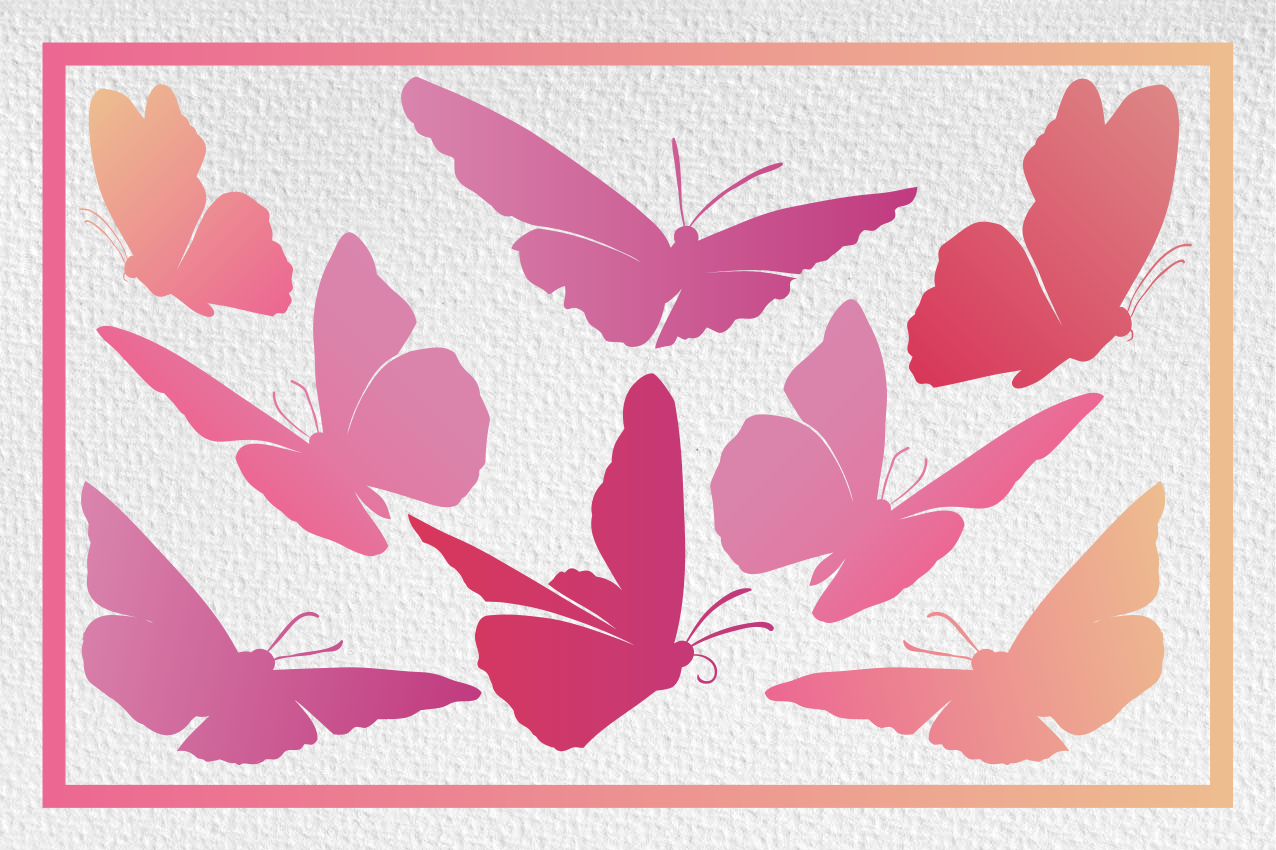 Tischset kinder mit lebhaftem schmetterlingsemblem - TenStickers