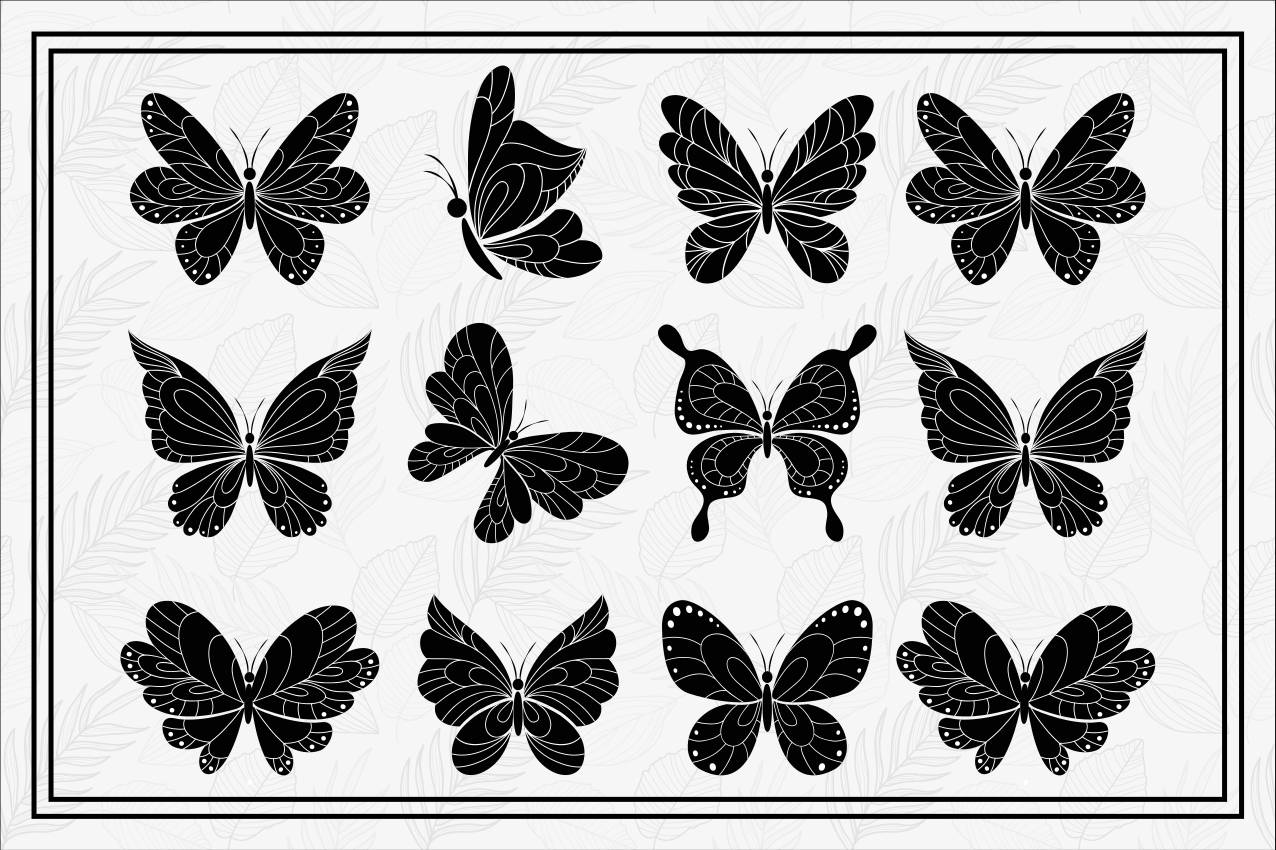 Tischsets originell kollektion schmetterlingsmuster - TenStickers