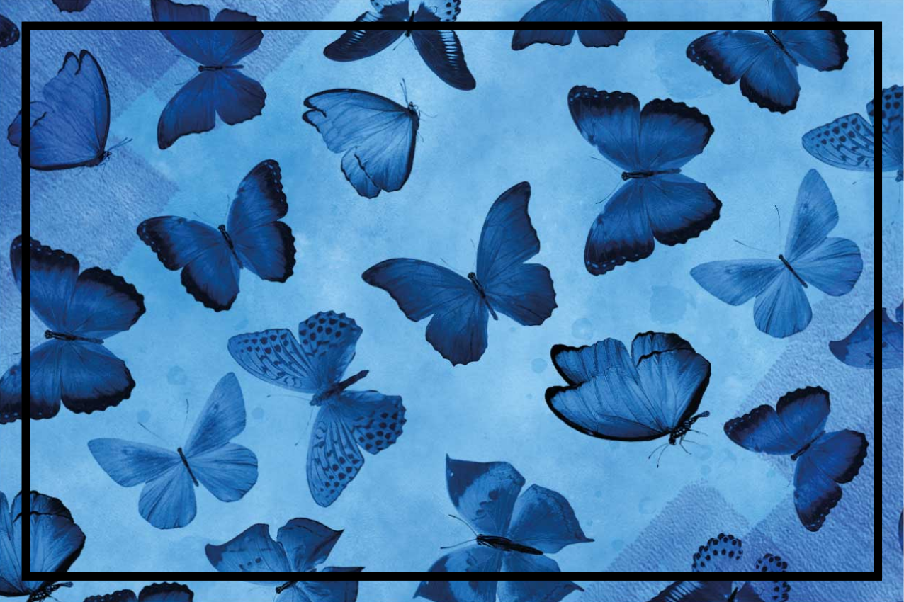 Tischset textur mit schmetterlingsmuster hintergrund - TenStickers