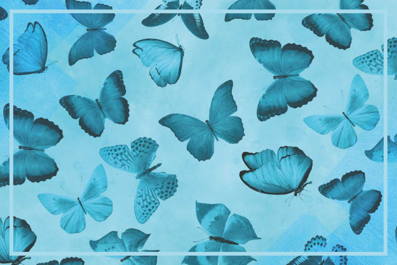 Tischset textur mit schmetterling-motiv - TenStickers