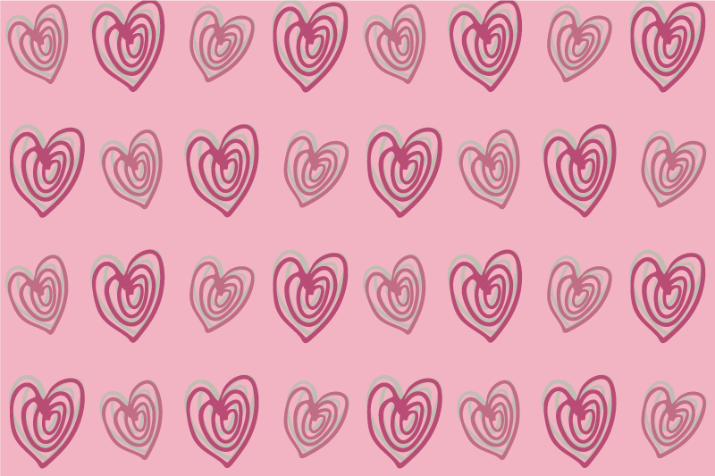 Tischsets originell mit herzmuster oberfläche - TenStickers
