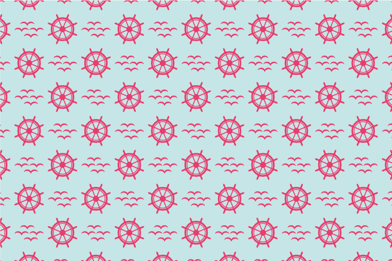 Tischsets originell mit nautischem steuerrad - TenStickers
