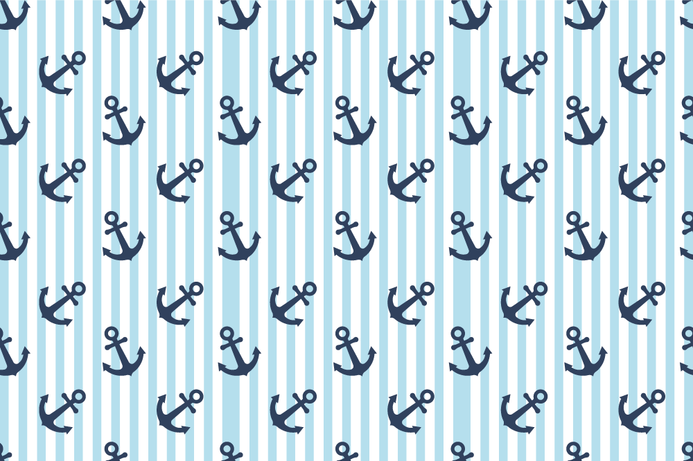Tischsets originell mit maritimem anker-motiv - TenStickers