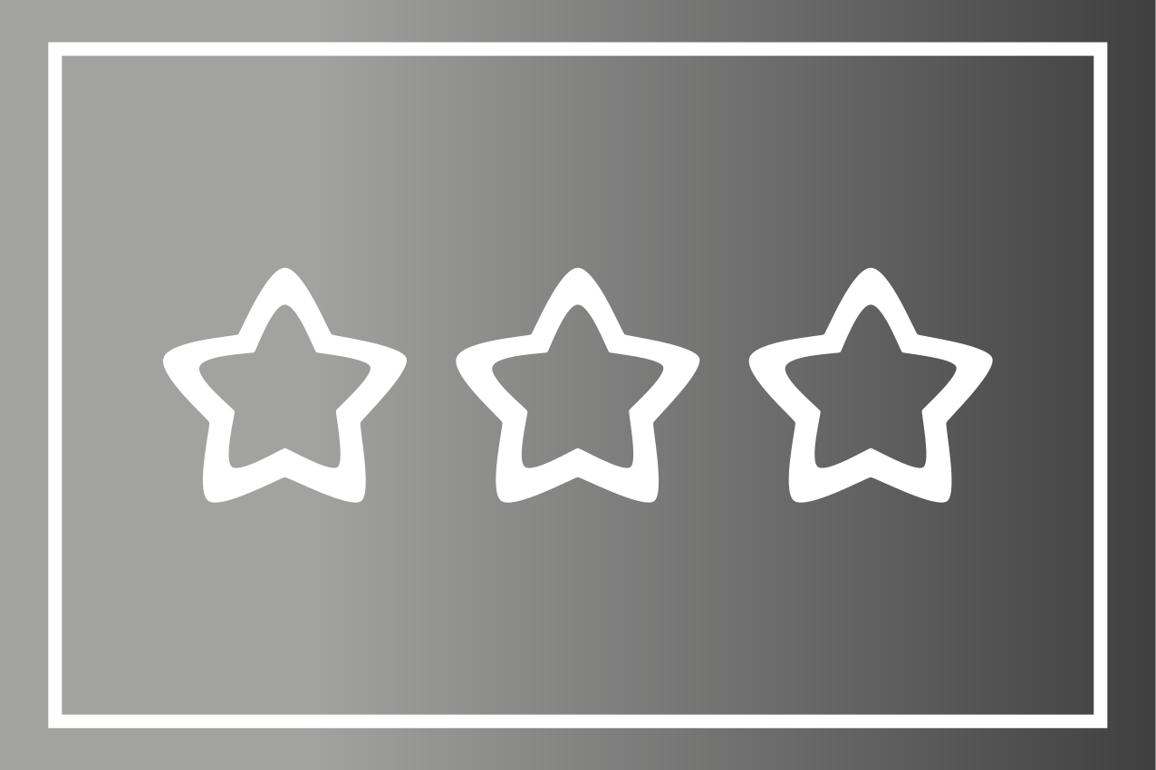 Tischset modern mit sternebewertung - TenStickers