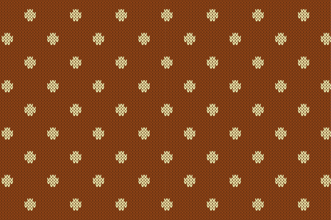 Tischset Zuhause Gepunktetes strickmuster - TenStickers