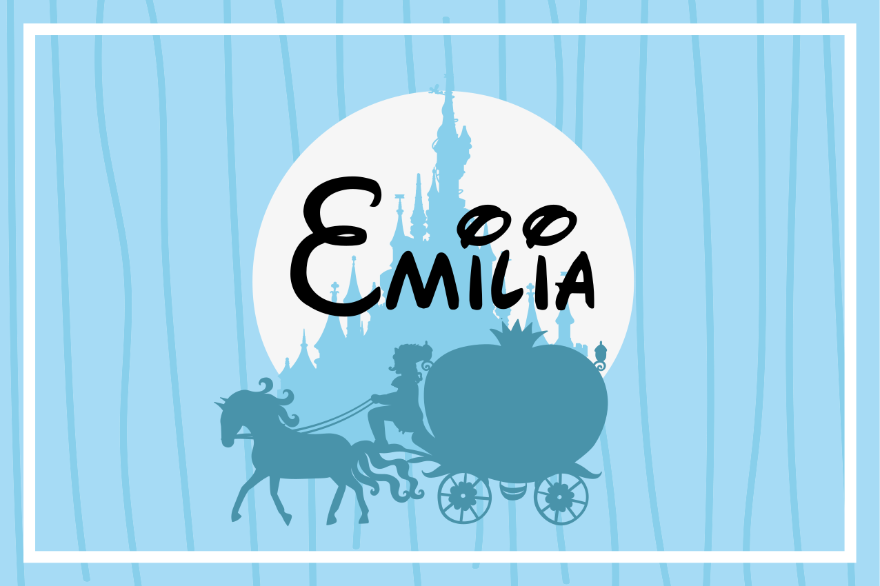 Tischset kinder mit pferdekutsche design - TenStickers