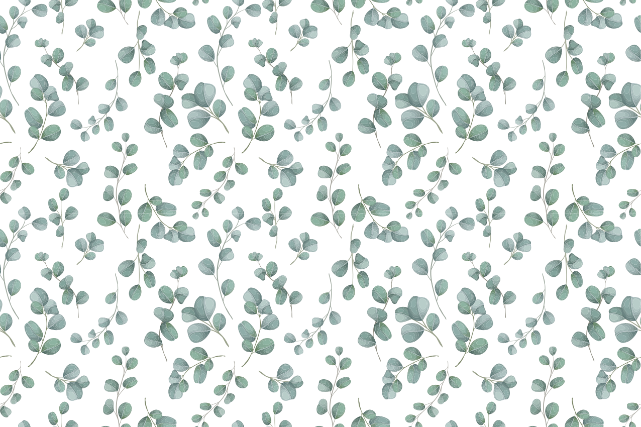 Tischset textur eukalyptusblatt muster - TenStickers
