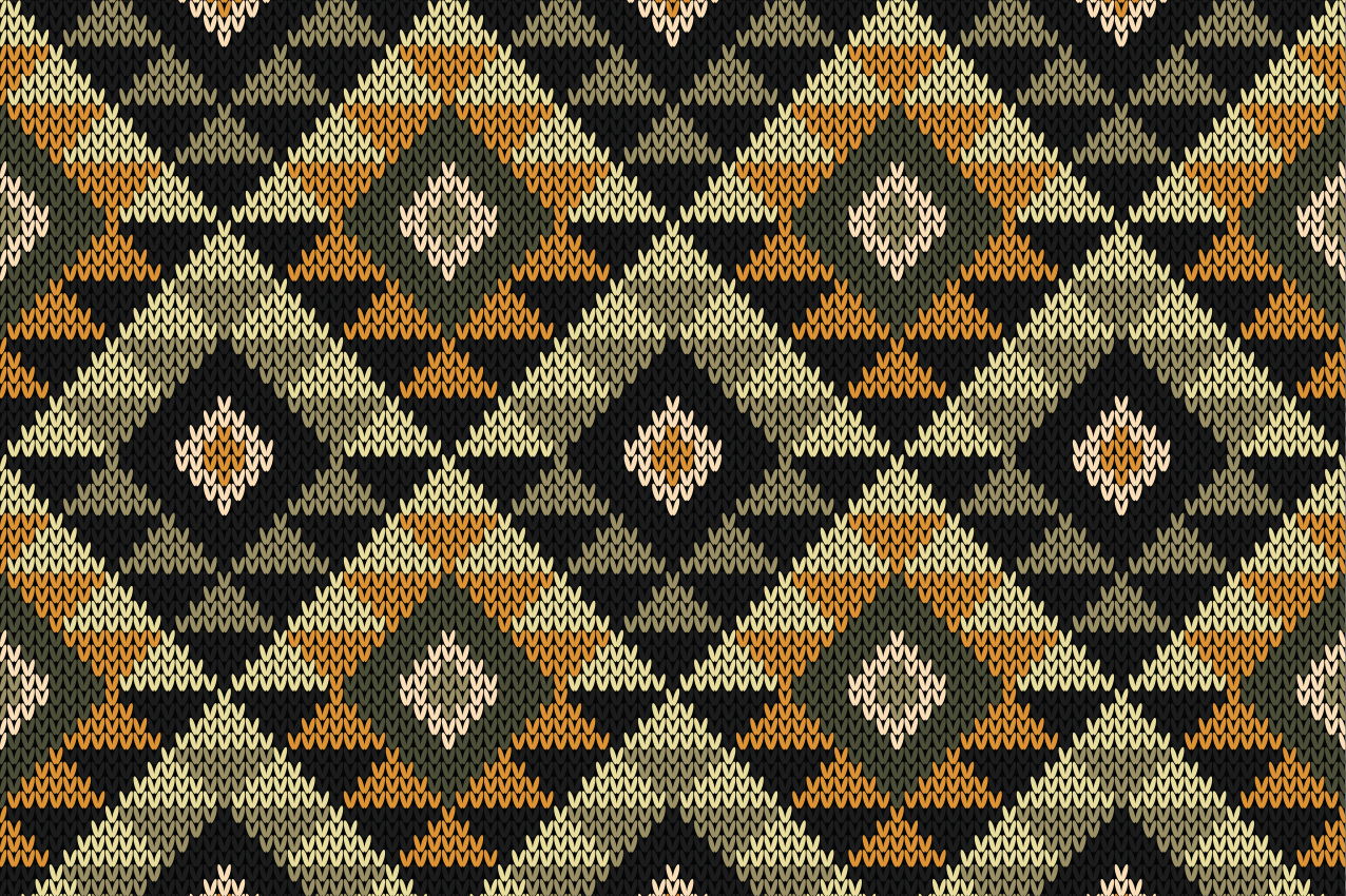 Tischset textur mit schickem geometrischen muster - TenStickers