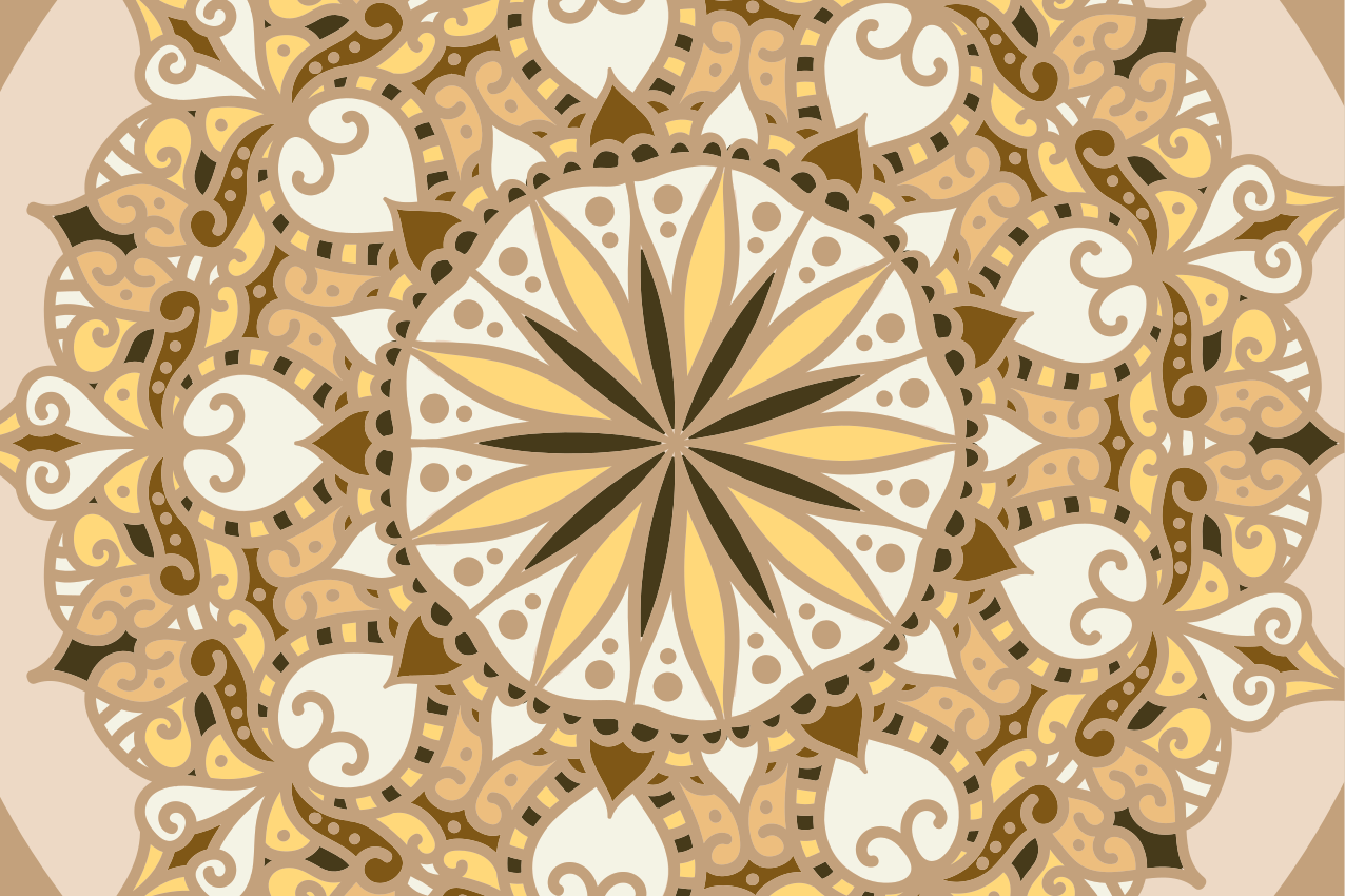 Tischsets originell mit filigranem geometrischem muster - TenStickers