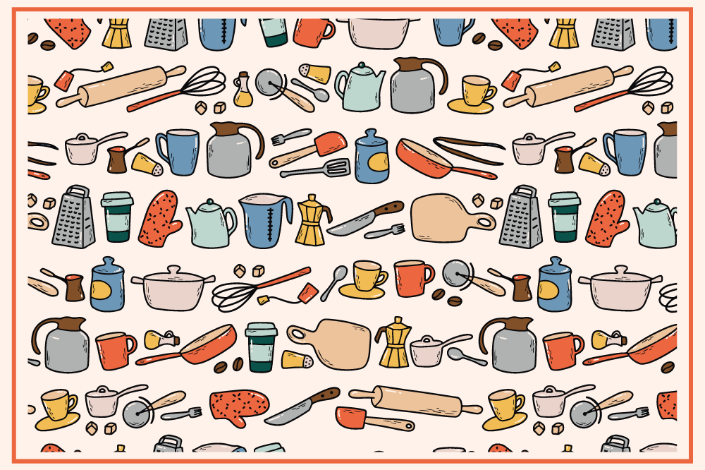 Tischsets originell küchenset sortiment - TenStickers