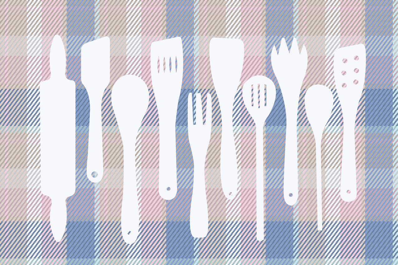Tischset modern mit kariertem tischdesign - TenStickers