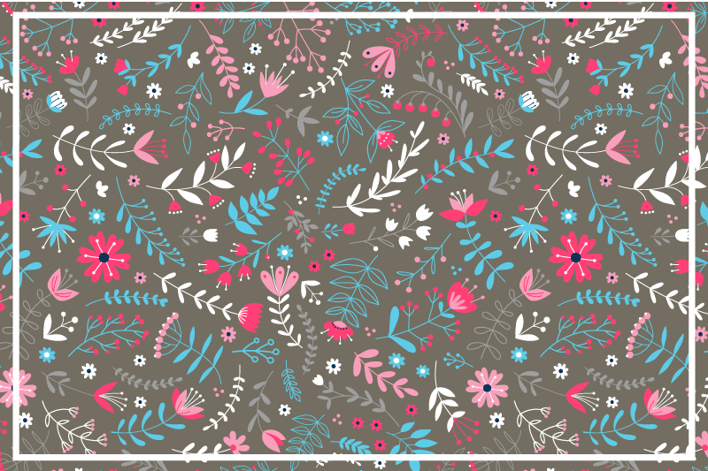 Tischset textur botanisches textur-finish - TenStickers