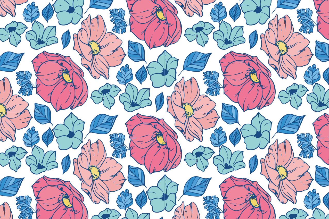 Tischsets originell botanische kunstwerke - TenStickers