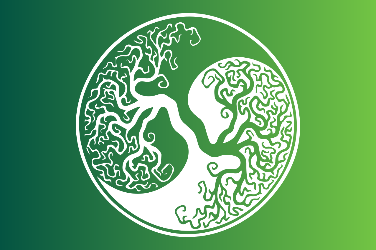 Tischset modern mit baumästen emblem - TenStickers