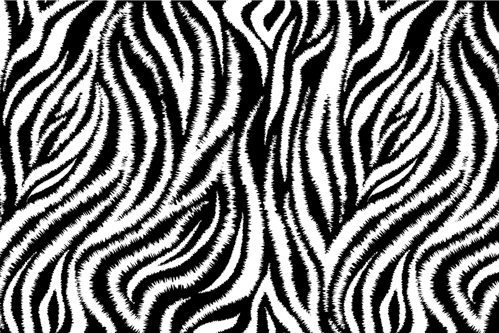 Tischset textur im zebra-muster - TenStickers