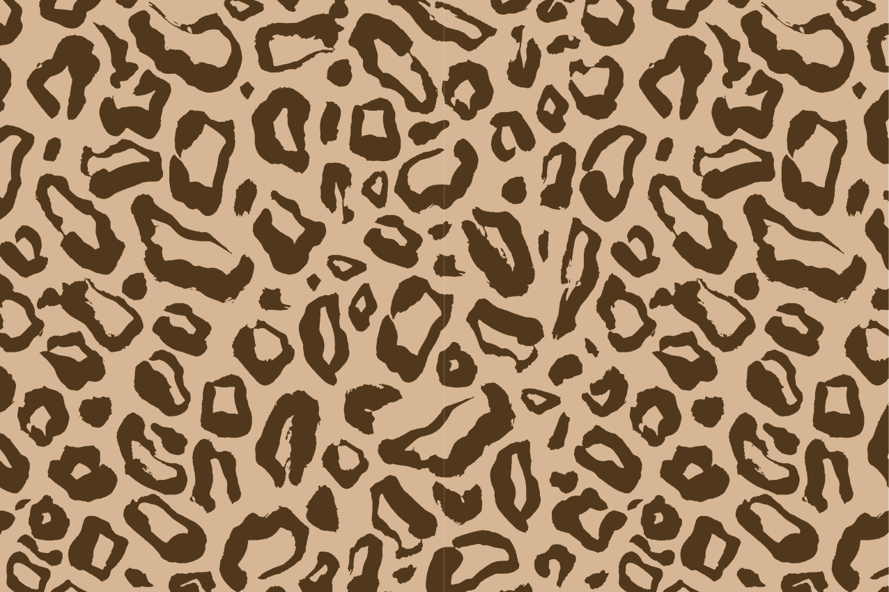 Tischset textur im leopardenmuster - TenStickers
