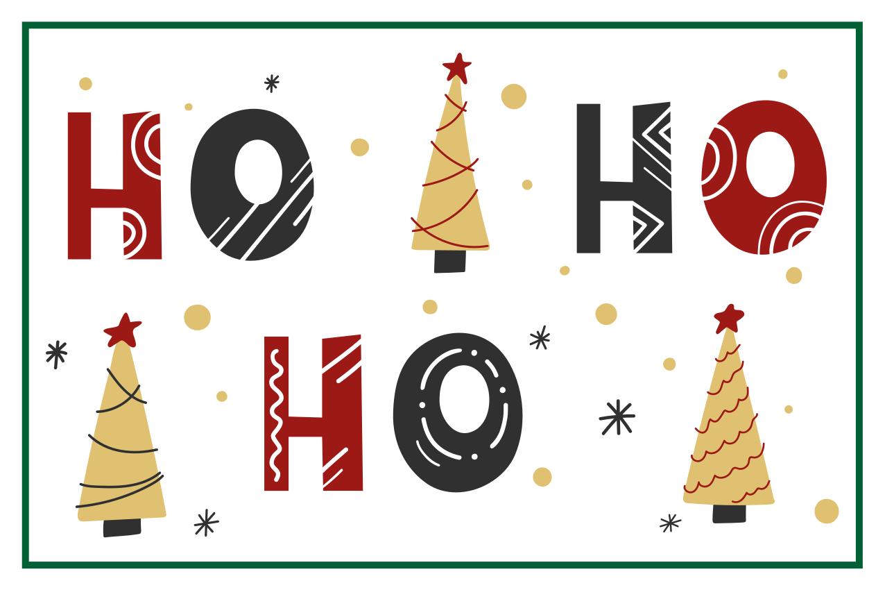 Tischset weihnachten mit weihnachtsbaum-muster - TenStickers