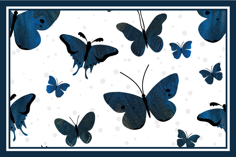 Tischsets originell mit schmetterlingsmuster - TenStickers