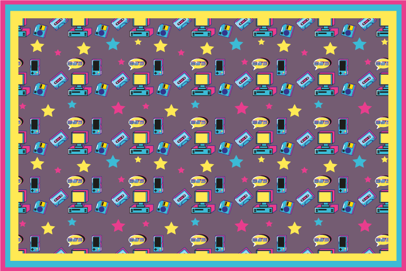 Tischsets originell bunter sternenprint - TenStickers