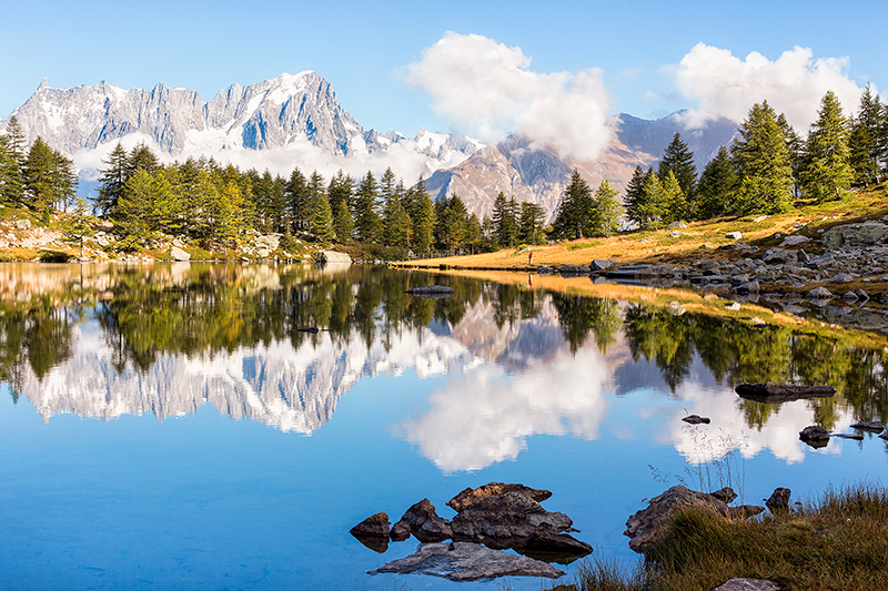 Tischset modern mit malerischer berglandschaft - TenStickers