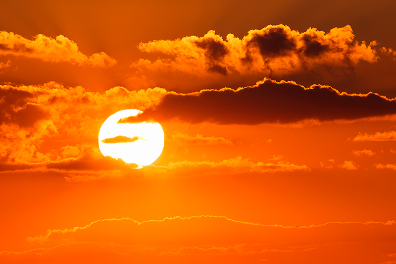 Tischset modern sonnenuntergang himmelsszene - TenStickers