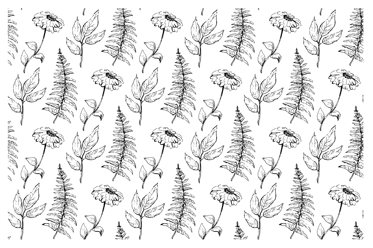 Tischset textur botanischer druck hintergrund - TenStickers