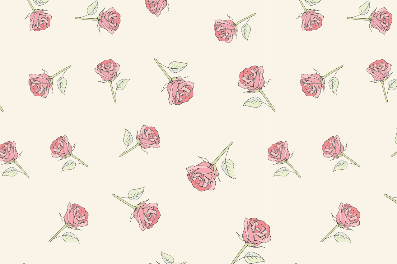 Tischsets originell mit rosenblütenmuster - TenStickers
