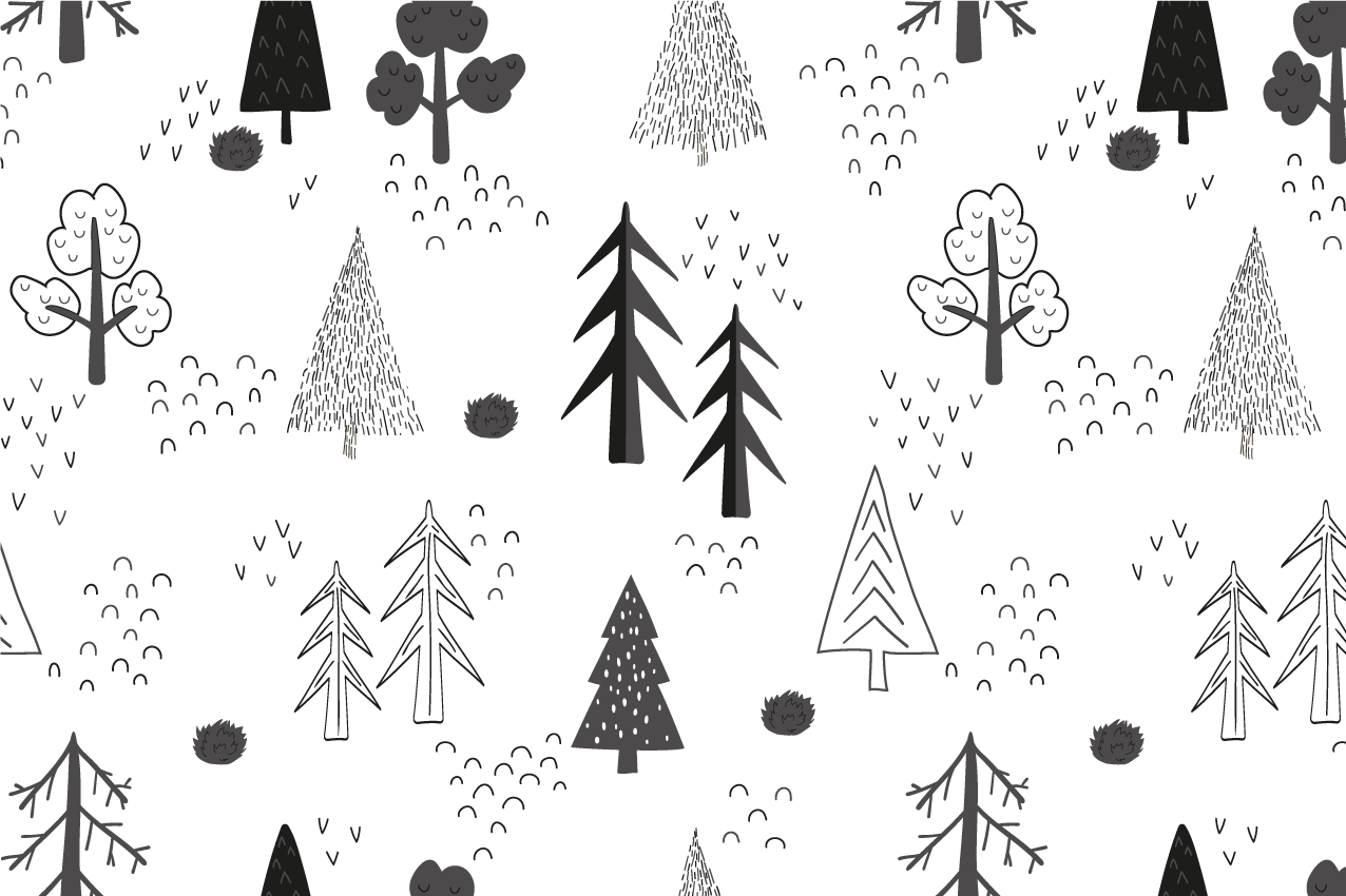 Tischset textur mit naturinspiriertem muster - TenStickers