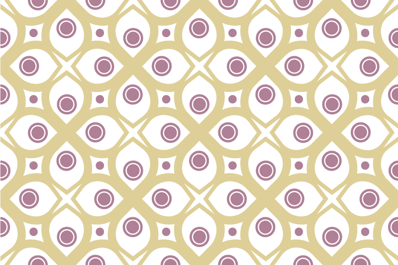 Tischset modern geometrisches muster arrangement - TenStickers