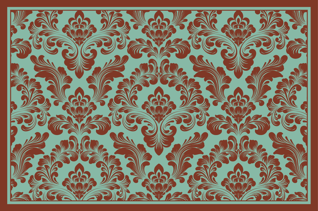 Tischset textur elegantes blumenmuster - TenStickers
