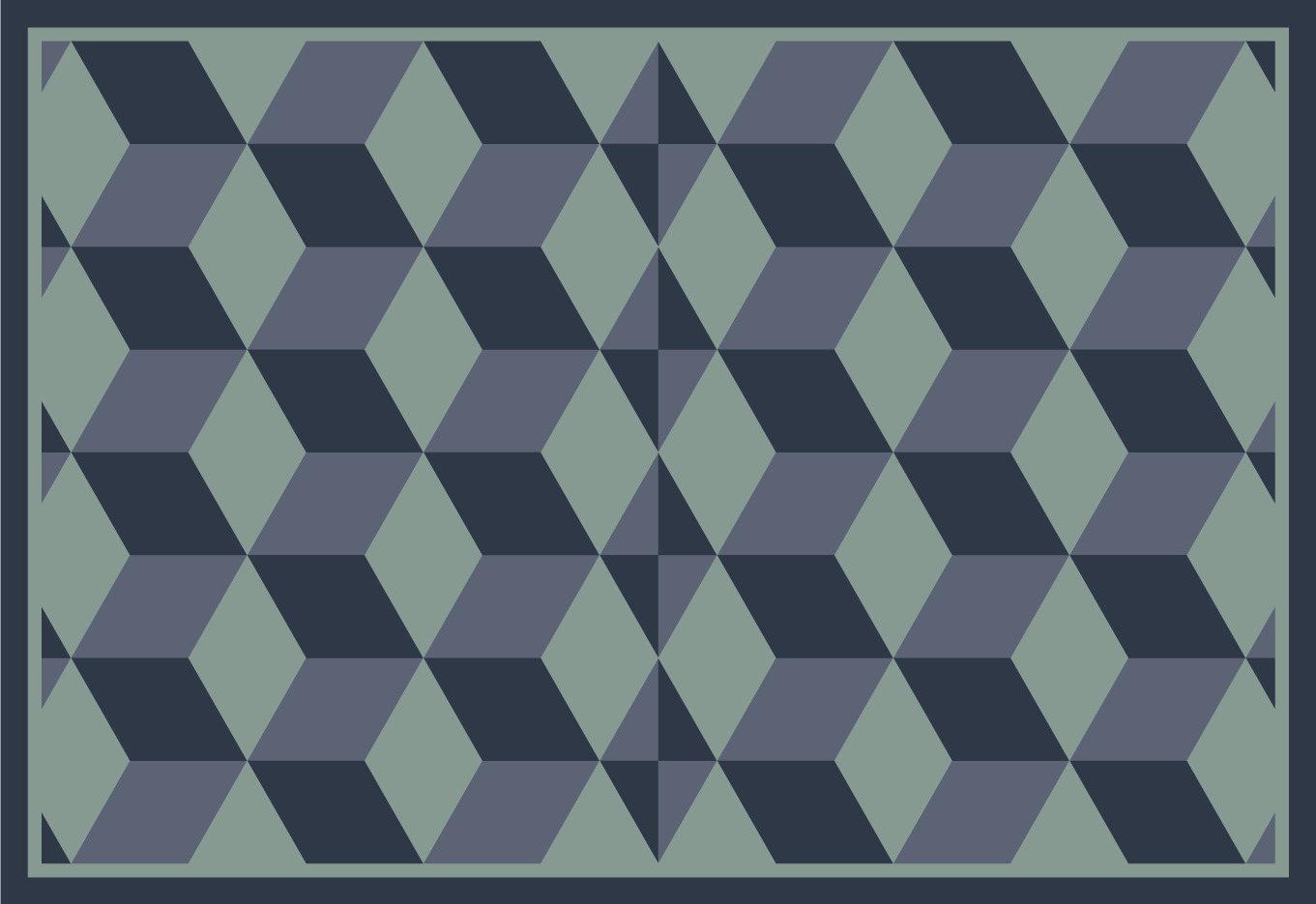 Tischset weihnachten im geometrischen stil - TenStickers