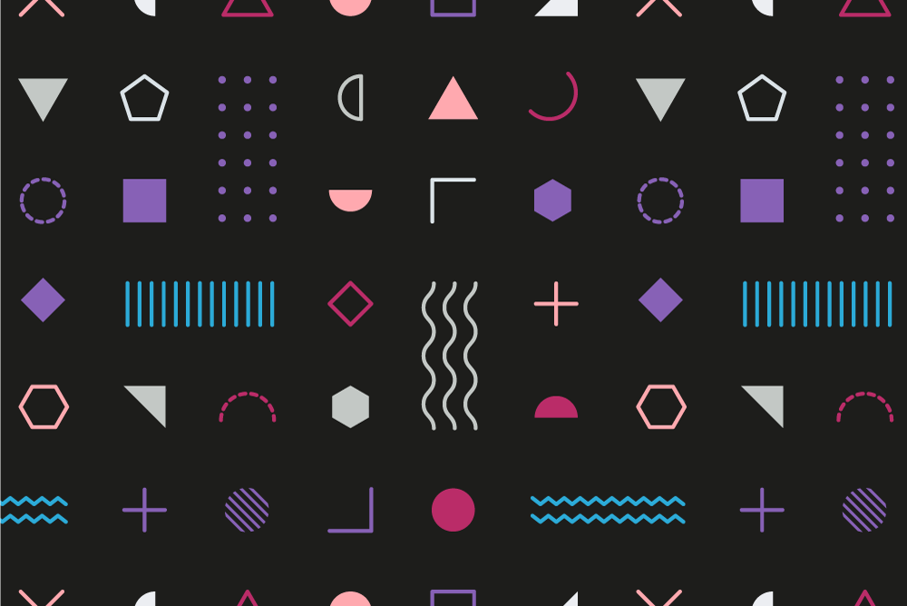 Tischset modern mit geometrischem muster hintergrund - TenStickers