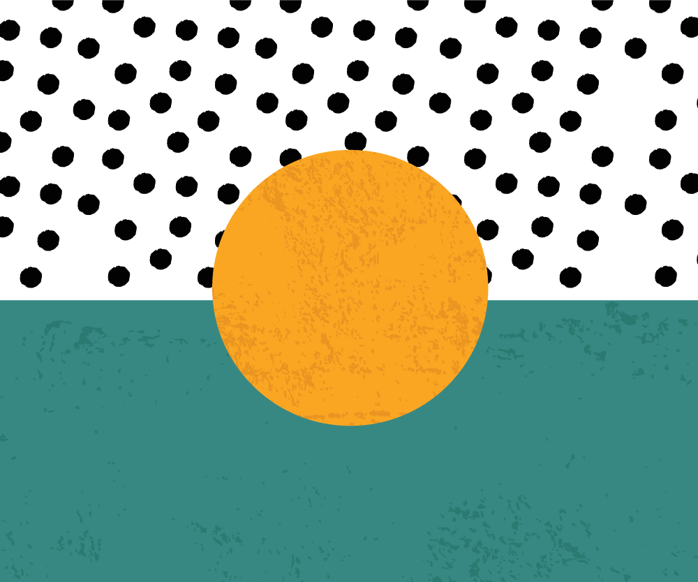 Tischset modern mit kräftigem punktedesign - TenStickers