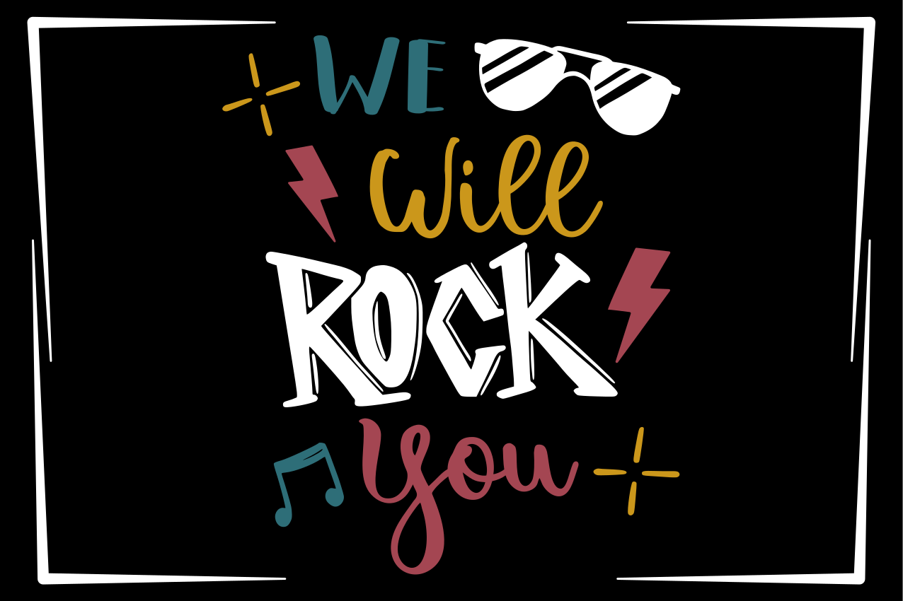 Tischset text mit kraftvollem spruch - TenStickers