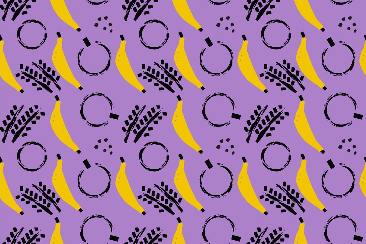 Tischsets originell mit bananenmuster - TenStickers