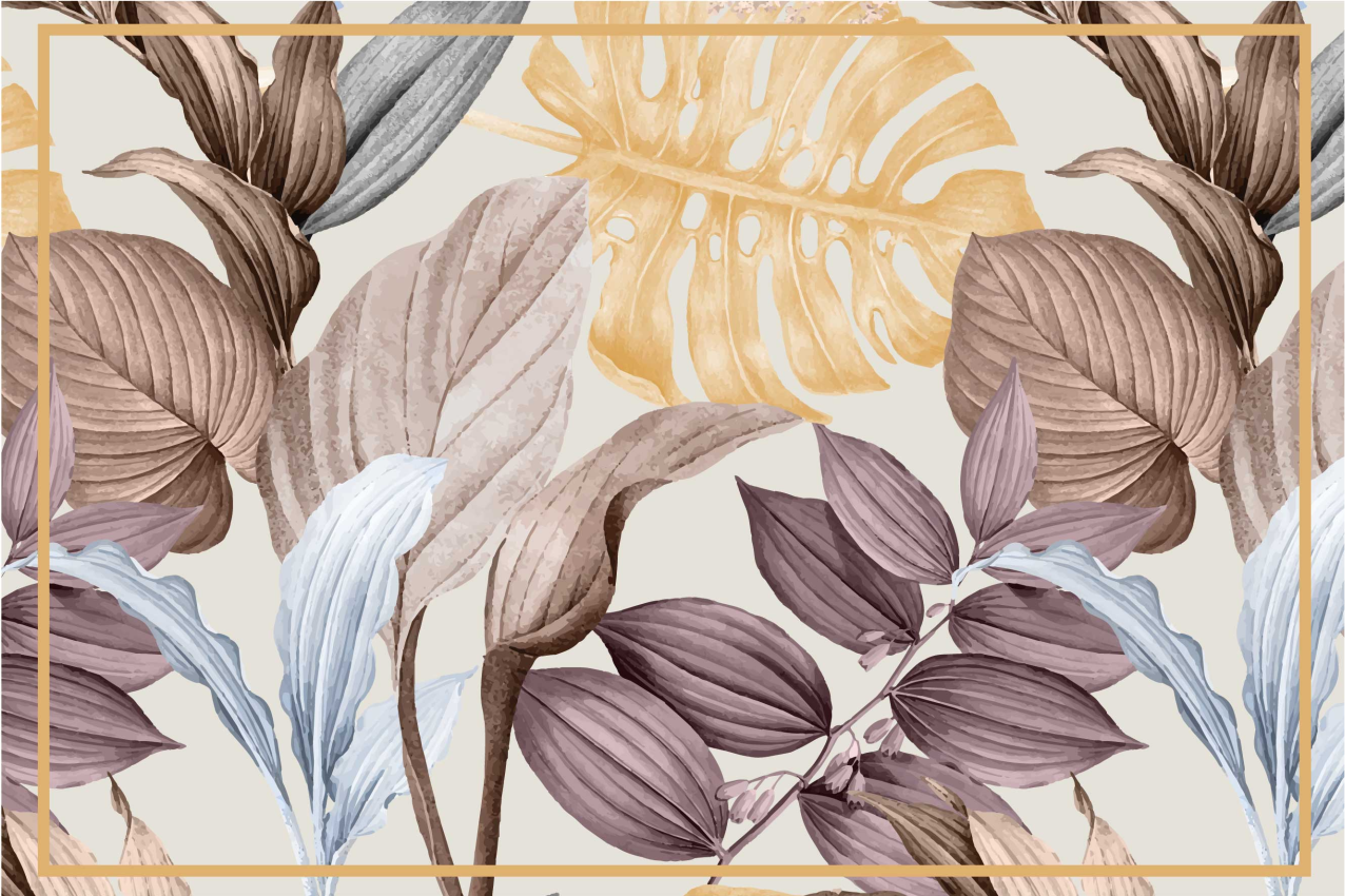 Tischset Zuhause Tropische Pflanzen xxl - TenStickers