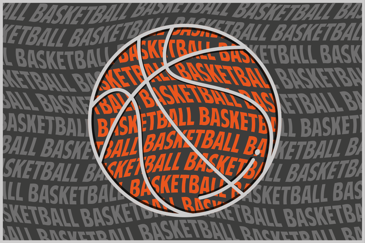 Tischsets originell Basketball ball - TenStickers