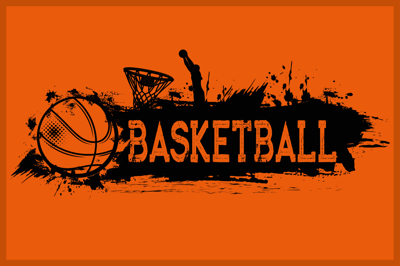 Tischsets originell Basketball - TenStickers