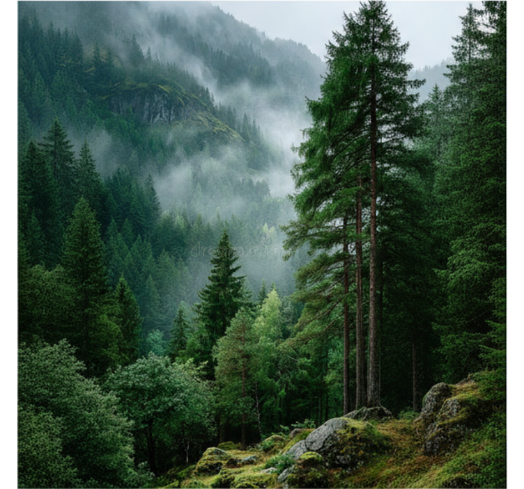 Fototapete wald die stimmungsvolle wahl - TenStickers